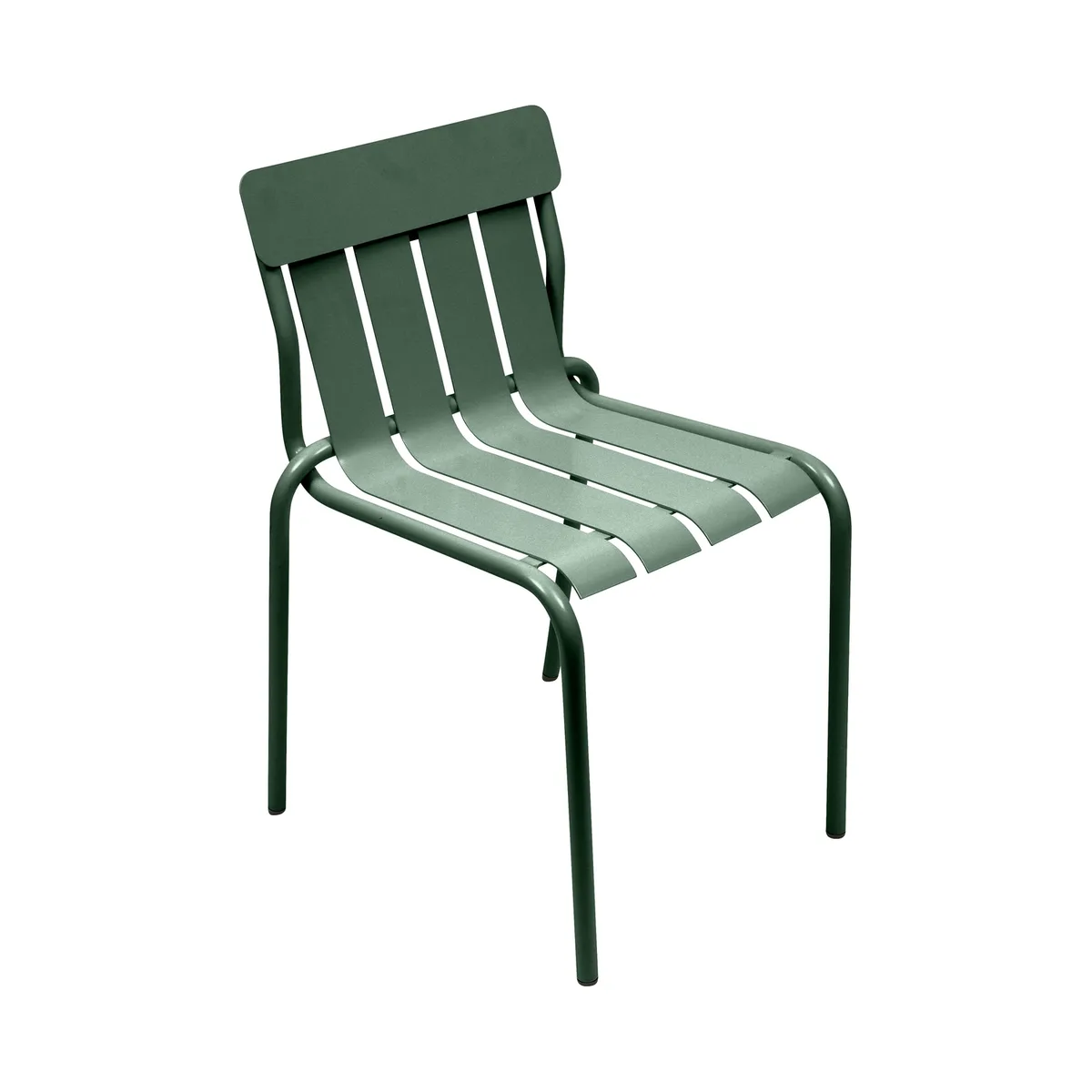Stapelbarer Stuhl Stripe - Grün - Aluminium - Designer Matali Crasset van Fermob – productfoto