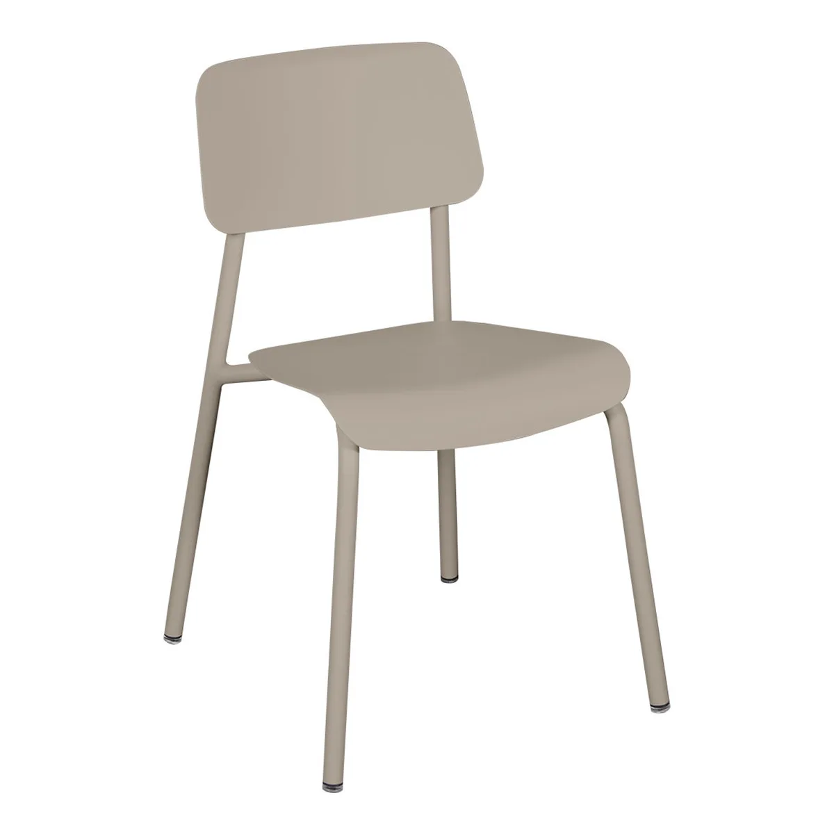 Stapelbarer Stuhl Studie - Beige - Aluminium - Designer Tristan Lohner von Fermob – Produktfoto