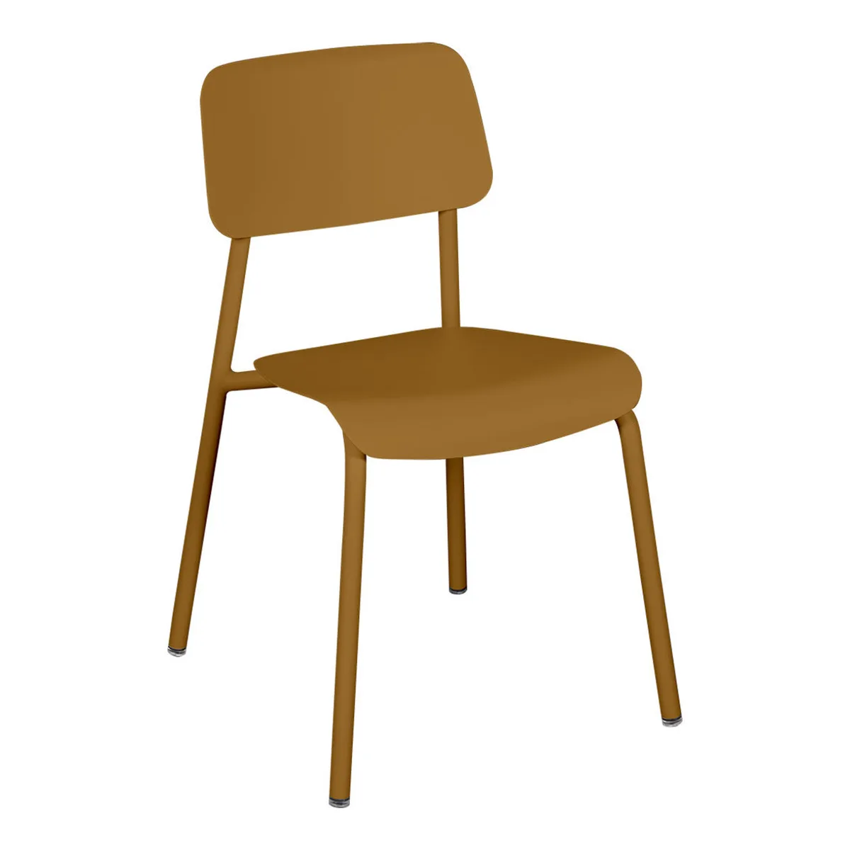 Stapelbarer Stuhl Studie - Gelb - Aluminium - Designer Tristan Lohner von Fermob – Produktfoto
