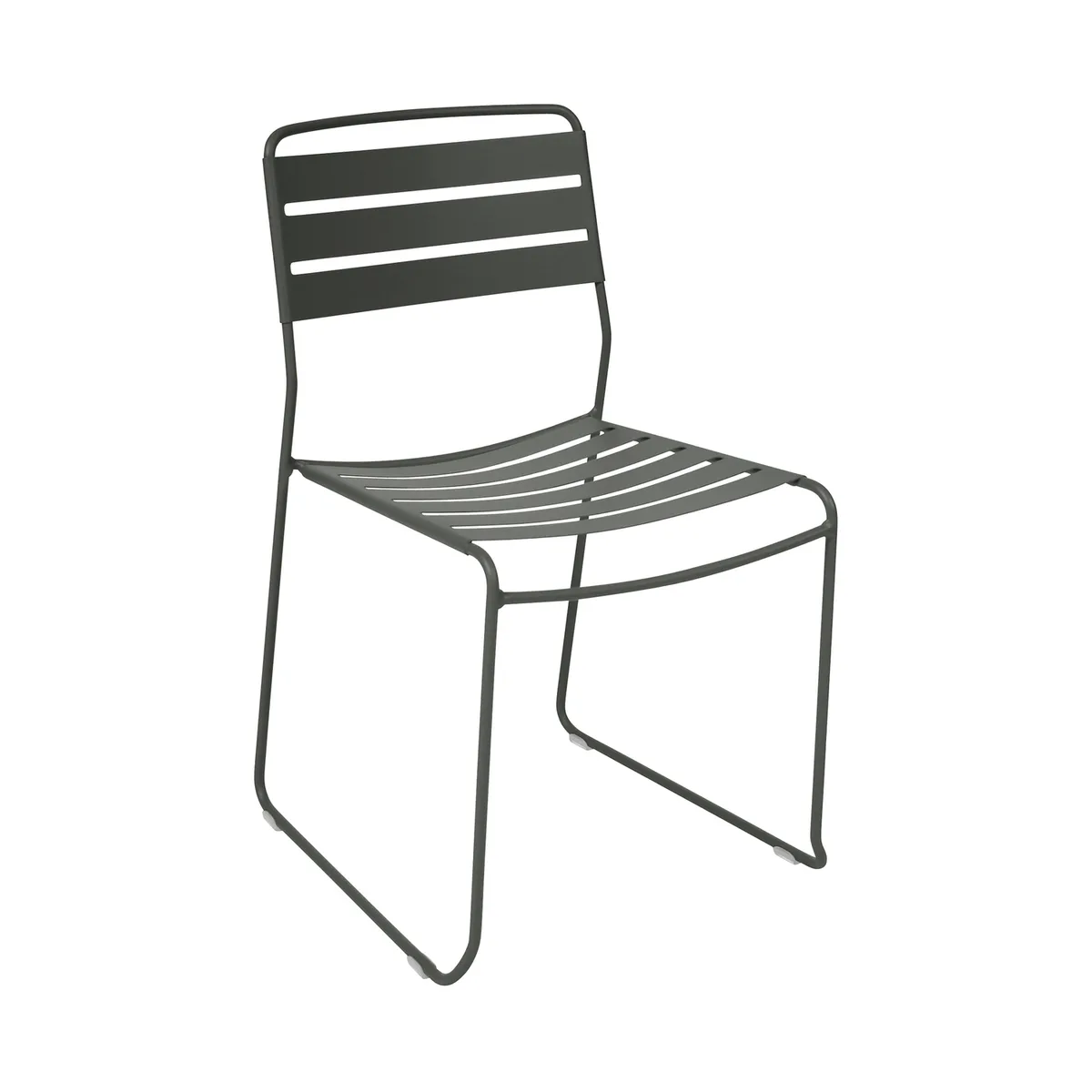 Stapelbarer Stuhl Surprising - Grau - Stahl - Designer Harald Guggenbichler von Fermob – Produktfoto