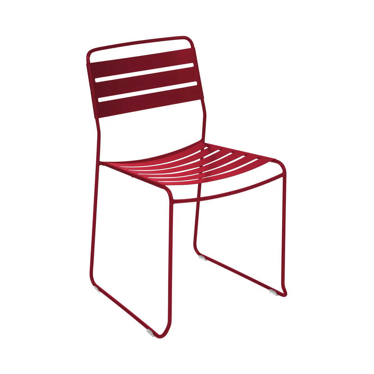 Stapelbarer Stuhl Surprising - Rot - Stahl - Designer Harald Guggenbichler von Fermob – Produktfoto