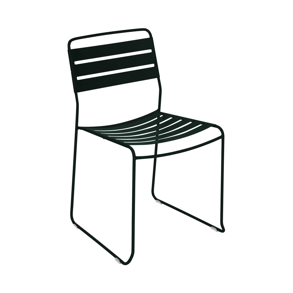 Stapelbarer Stuhl Surprising - Schwarz - Stahl - Designer Harald Guggenbichler van Fermob – productfoto