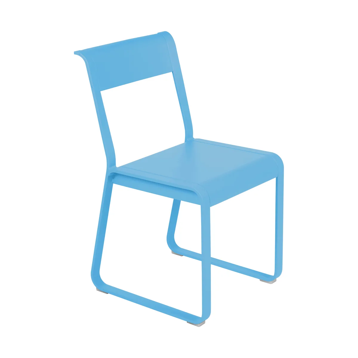 Stuhl Bellevie - Blau - Aluminium - Designer Pagnon & Pelhaître von Fermob – Produktfoto