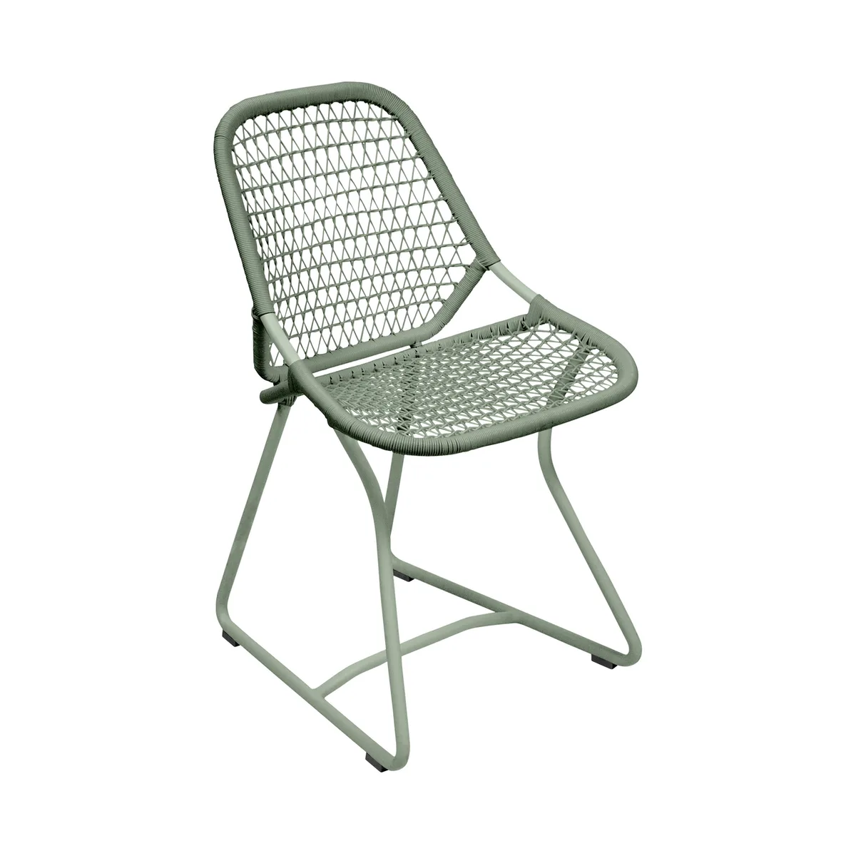 Stuhl Sixties - Grün - Polymer-Harz - Designer Frédéric Sofia von Fermob – Produktfoto
