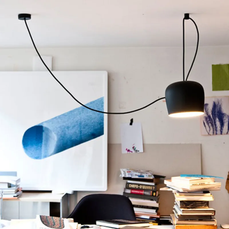 Aim LED hanglamp, zwart - FLOS - Woonkamer - Designer - Metaal - 1 lamp by FLOS – product photo