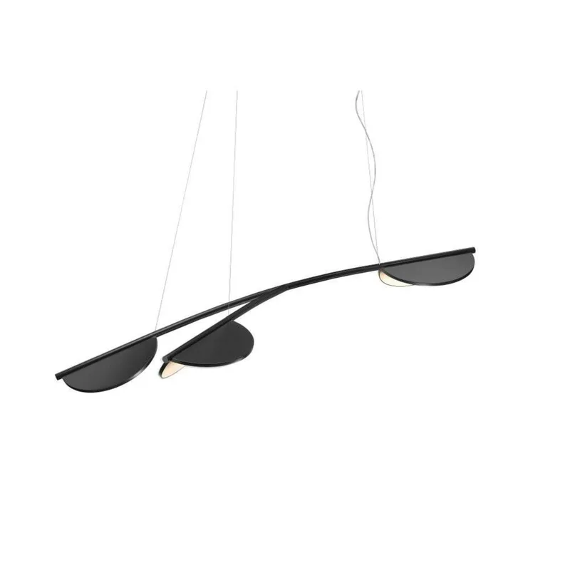 Almendra S3 Y Short hanglamp antraciet - FLOS - Woonkamer - Aluminium by FLOS – product photo