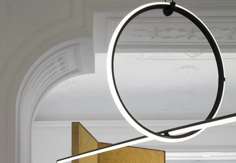Arrangements Round Groot Hanglamp - Flos - Woonkamer - Aluminium - Ring by FLOS – product photo