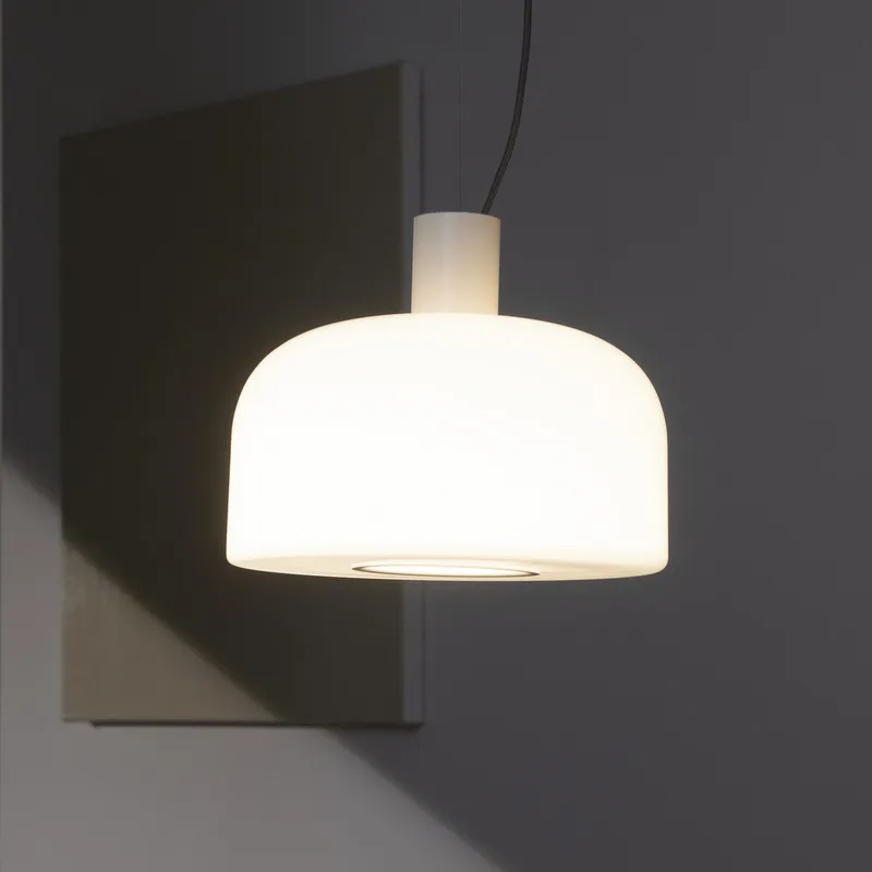 Bellhop Glas S2 Hanglamp White - Flos Bellhop Glass S2 - Woonkamer - 1 lamp von FLOS – Produktfoto