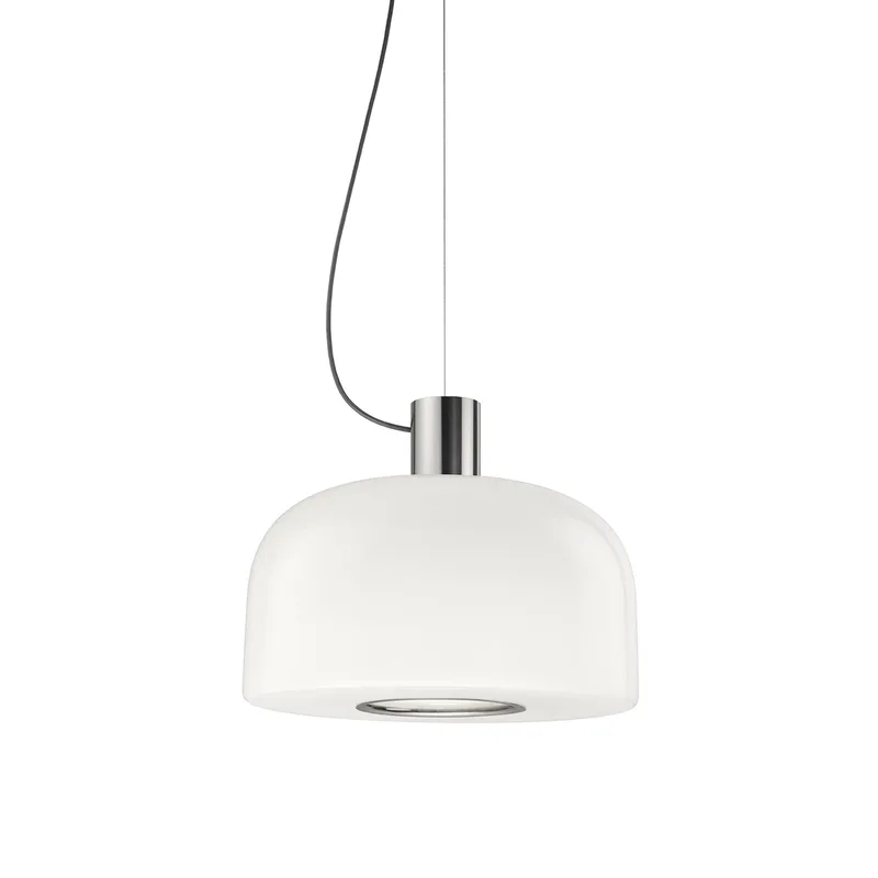 Bellhop Glass S1 Pendelleuchte Bright aluminum fra FLOS – produktbillede
