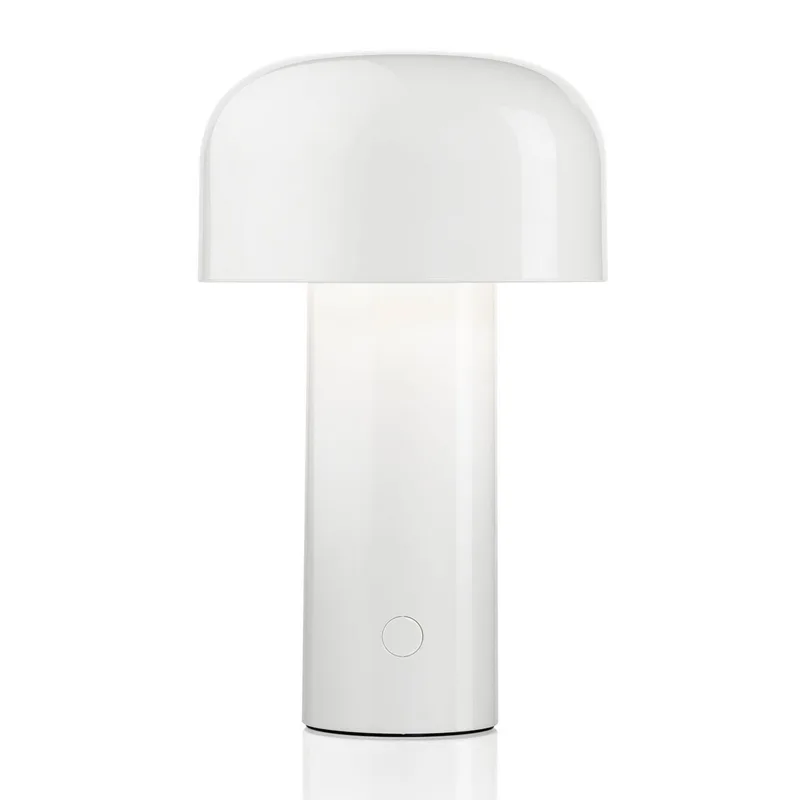 Bellhop Portable Tafellamp White - Flos - Woonkamer - Designer - Kunststof - Met lampenkap von FLOS – Produktfoto