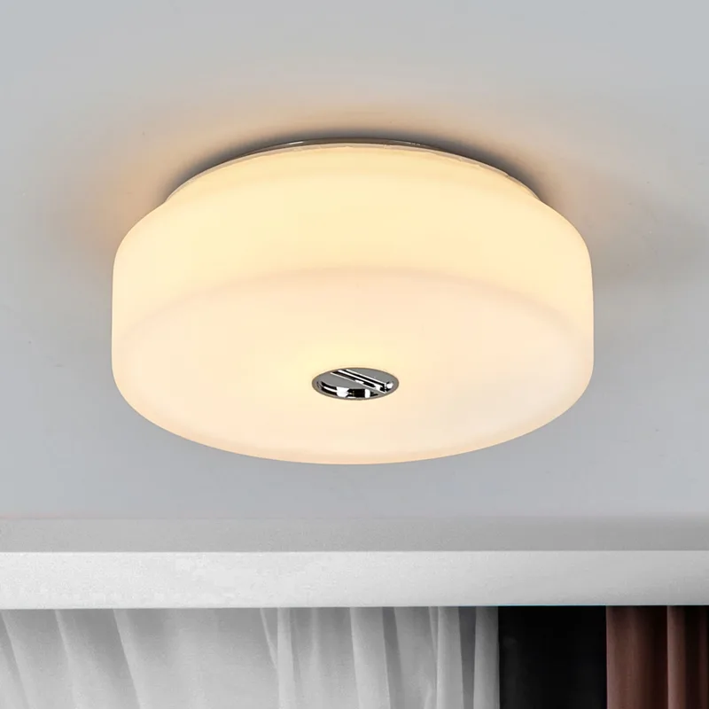 Button Mini Plafondlamp/Wandlamp Glas - Flos - Badkamer - Designer - Rond von FLOS – Produktfoto