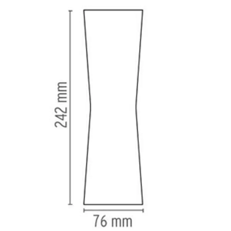 Clessidra 20°+20° Buiten Wandlamp Gray - Flos - Terras - Metaal von FLOS – Produktfoto