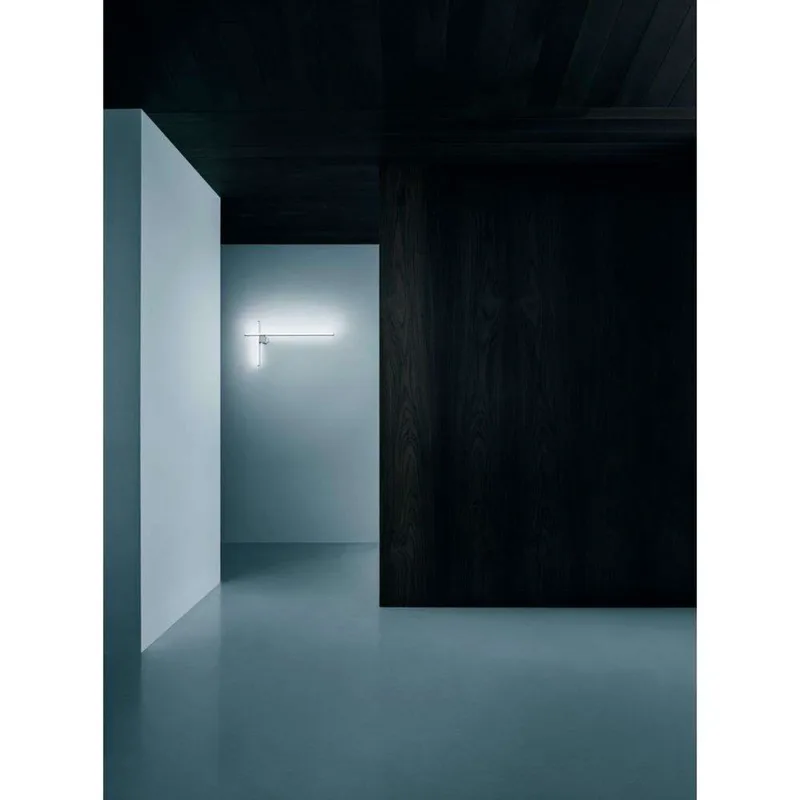 Coordinates W2 Wandlamp Moon Grey - Flos - Woonkamer - Aluminium von FLOS – Produktfoto