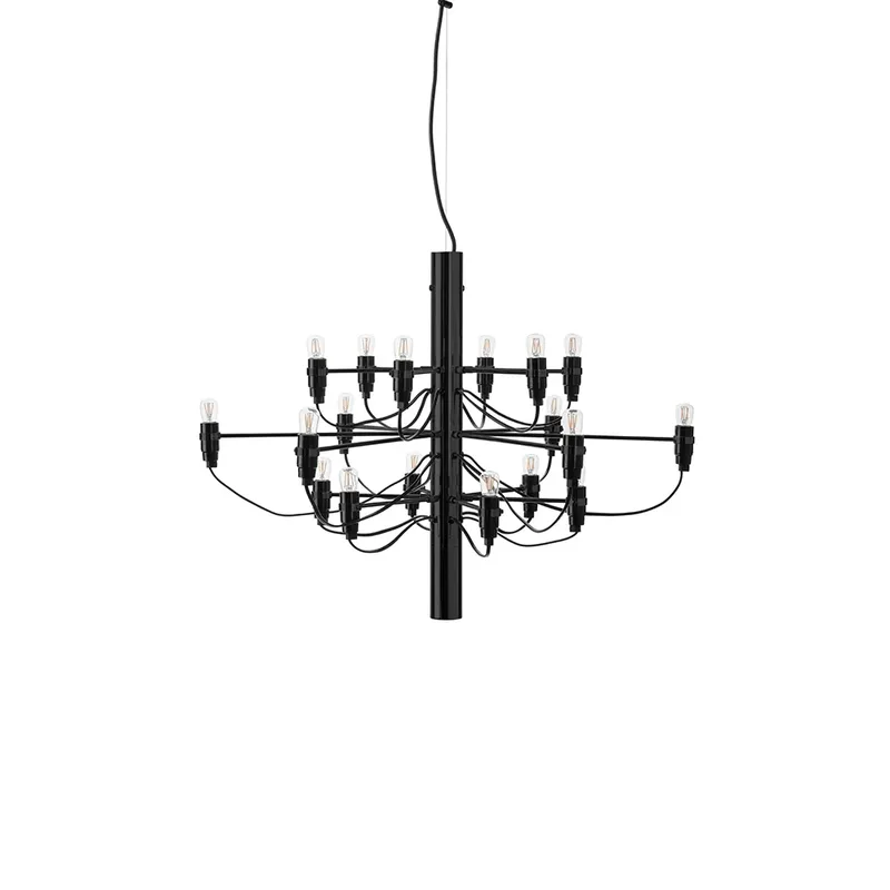 Flos 2097 Sarfatti Kronleuchter LED Mattschwarz 18 Lampen von Flos – Produktfoto