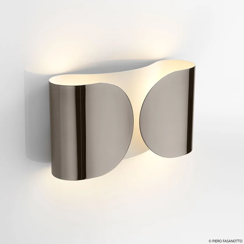 Foglio Wandlamp Black Nickel - Flos - Woonkamer - Designer - Metaal - Hoekig von FLOS – Produktfoto