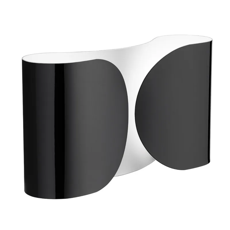 Foglio wandlamp zwart - FLOS - Woonkamer - Designer - Metaal - Hoekig von FLOS – Produktfoto