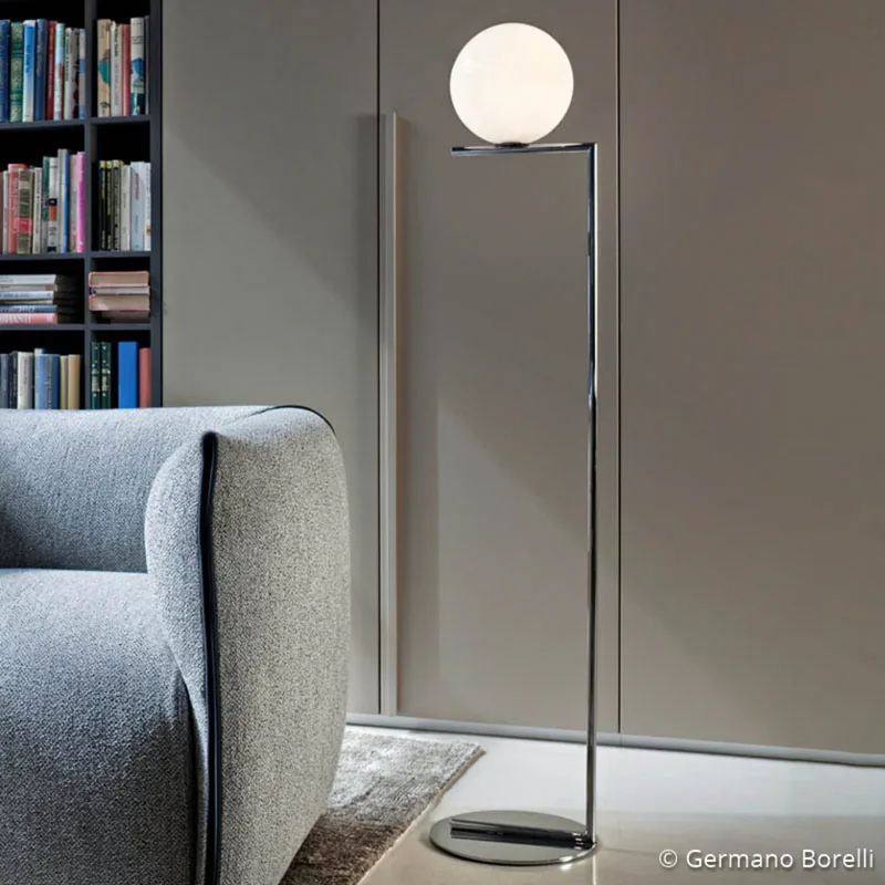 IC F2 vloerlamp chroom - FLOS - Woonkamer - Designer - Metaal - Bol by FLOS – product photo