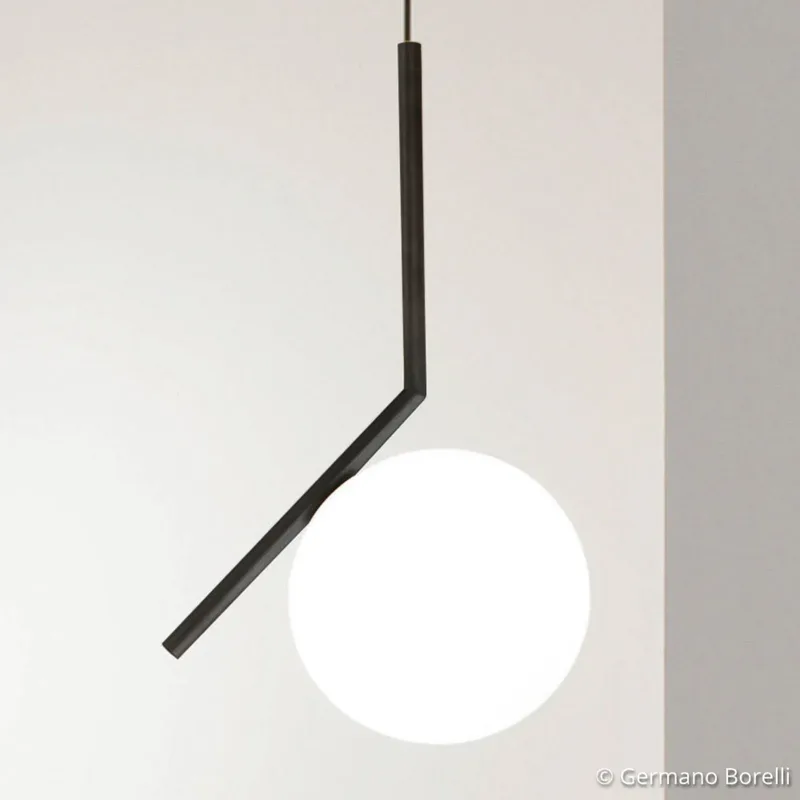 IC S1 hanglamp matzwart - FLOS - Woonkamer - Designer - Glas - Bol von FLOS – Produktfoto