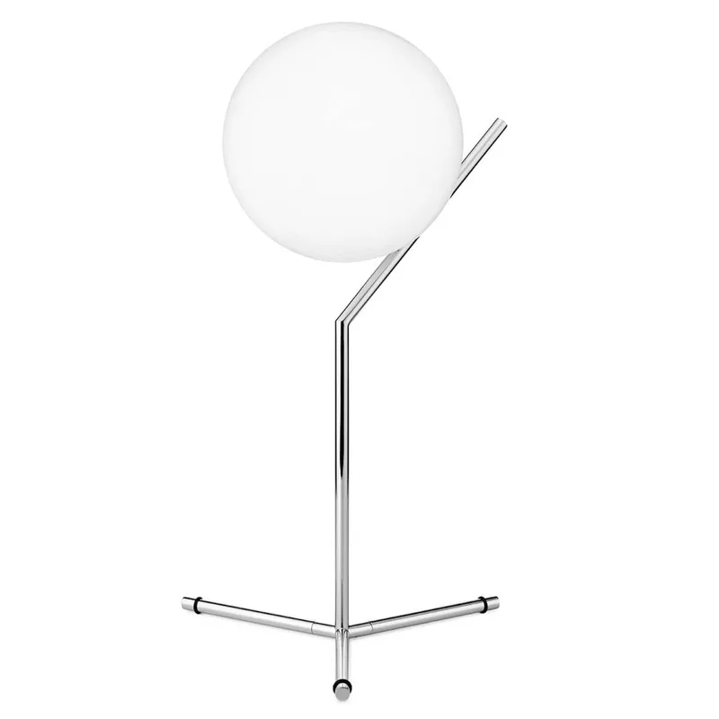 IC T1 tafellamp High Chrom - FLOS - Woonkamer - Designer - Metaal - Bol von FLOS – Produktfoto