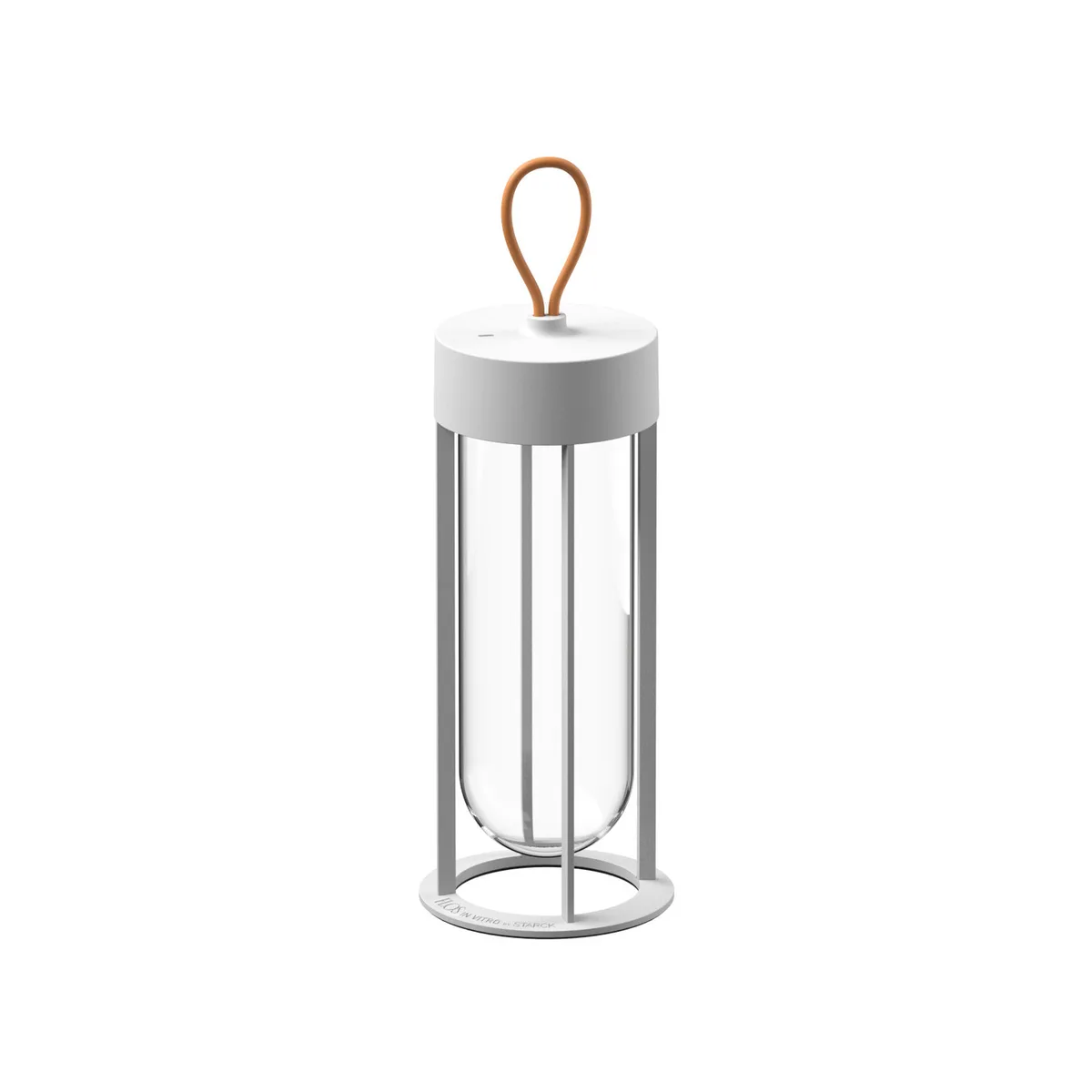 Kabellose, wiederaufladbare Außenlampe In Vitro - Weiß - Borosilikatglas - Designer Philippe Starck van Flos – productfoto