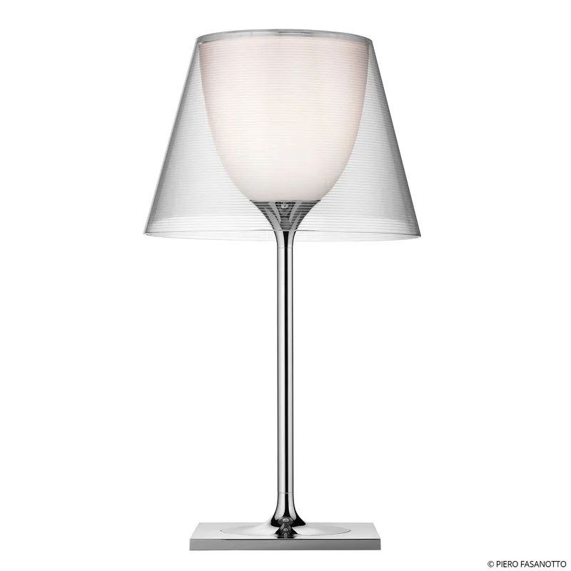 Ktribe T1 Tafellamp Glas Transparant - Flos - Woonkamer - Designer - Met lampenkap von FLOS – Produktfoto