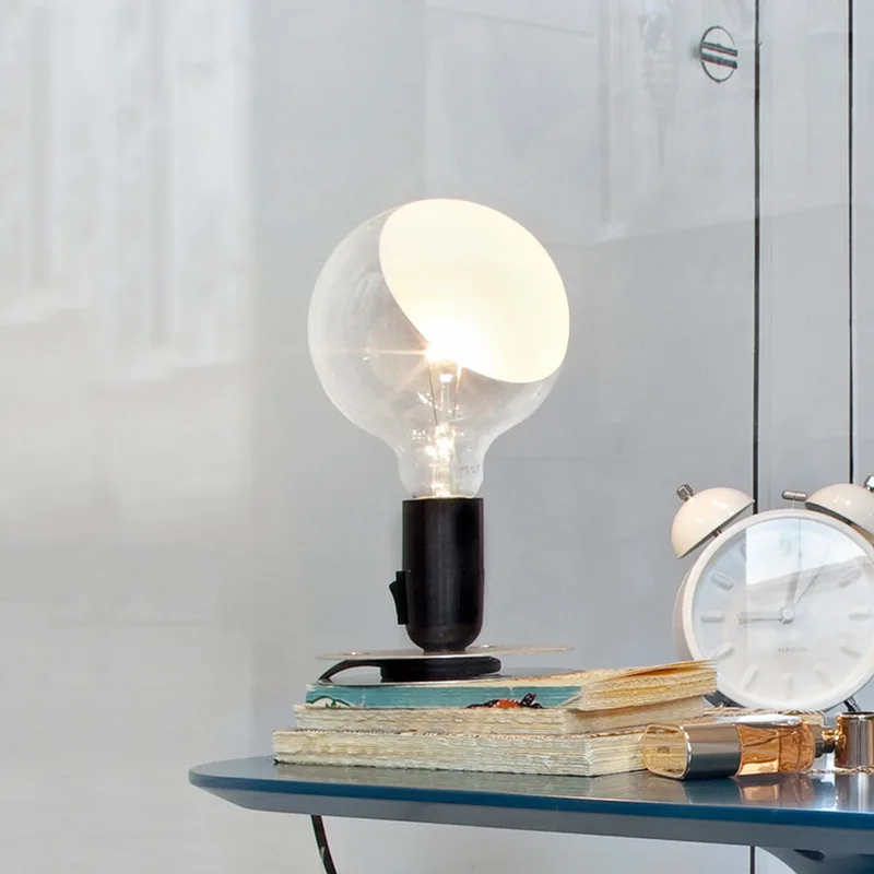 Lampadina Tafellamp Zwart - Flos - Woonkamer - Designer - Metaal - 1 lamp von FLOS – Produktfoto