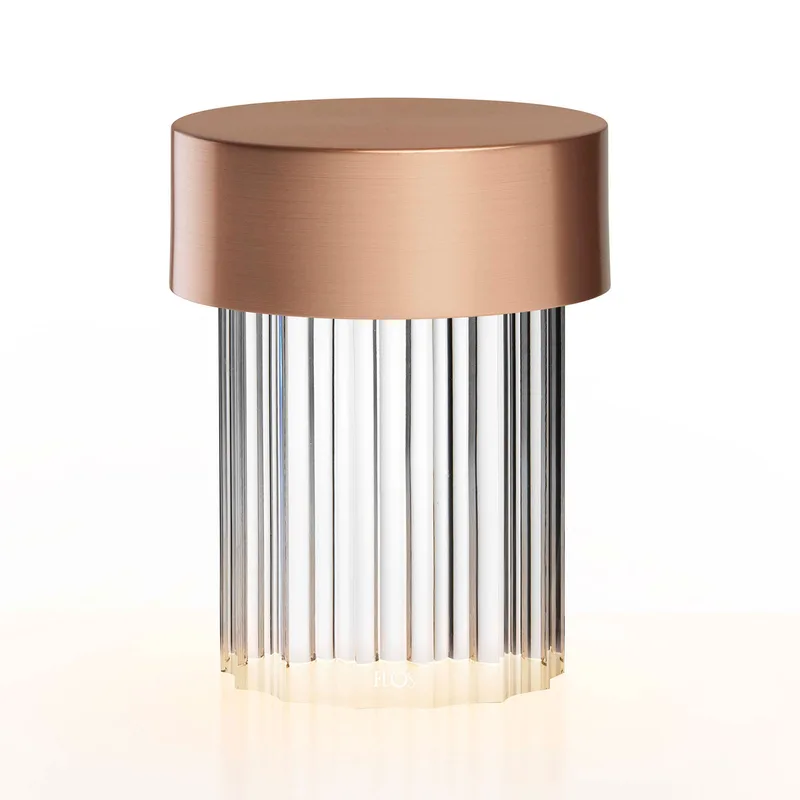 Last Order Fluted draagbare tischlamp koper - FLOS - Woonkamer - Designer - Glas von FLOS – Produktfoto