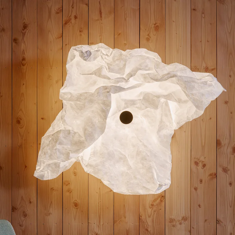 Maap W1 wandlamp, lengte 150 cm, 4-lamps, wit, E27 - FLOS - Woonkamer - Designer - Stof - Meerdere lampen von FLOS – Produktfoto