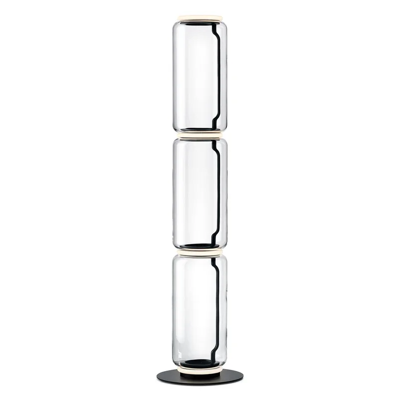 Noctambule F3 vloerlamp High Cylinder - FLOS - Woonkamer - Designer - Glas - Meerdere lampen von FLOS – Produktfoto