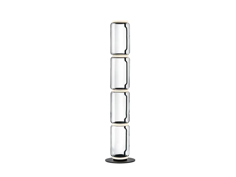Noctambule F4 vloerlamp Low Cylinder - FLOS - Woonkamer - Designer - Glas - Meerdere lampen by FLOS – product photo