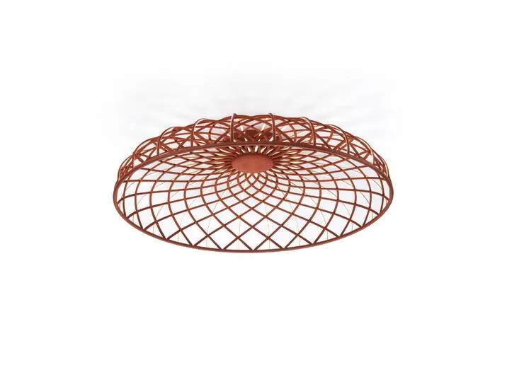 Plafonnier Skynest - Rouge - Tissu polyester recyclé - Designer Marcel Wanders von Flos – Produktfoto