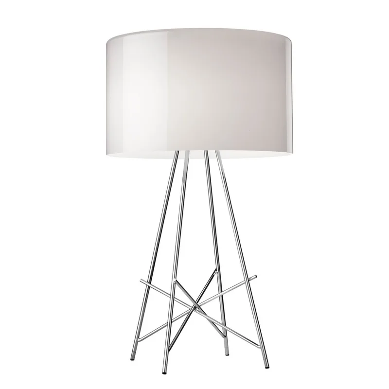 Ray Tafellamp Glas - Flos - Woonkamer - Designer - Metaal - Met lampenkap von FLOS – Produktfoto