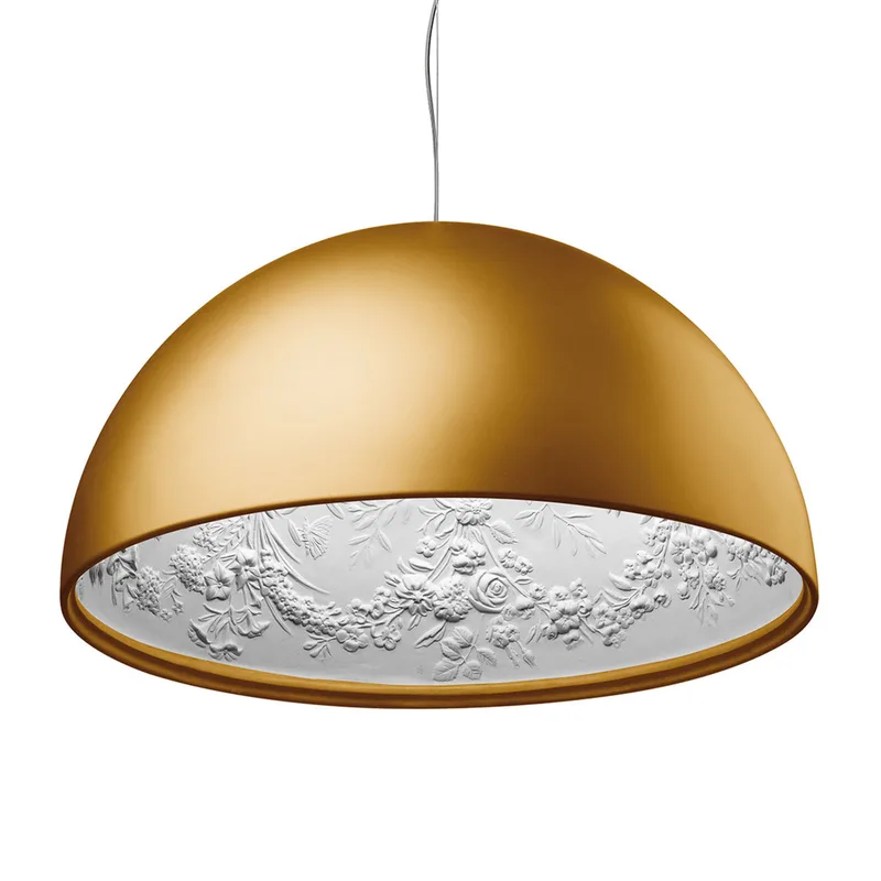 Skygarden P1 Hanglamp Matte Goud - Flos - Woonkamer - Designer - Gips / Klei - 1 lamp von FLOS – Produktfoto