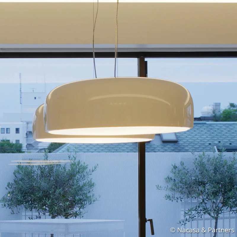 Smithfield S Pro Hanglamp Wit - Flos - Woonkamer - Designer - Metaal - 1 lamp von FLOS – Produktfoto