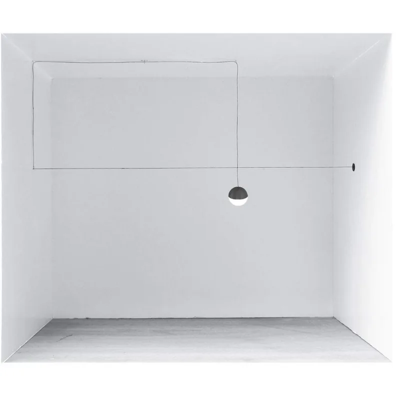 String Light Sphere 12m Zwart Soft Touch Dim - Flos - Woonkamer - Aluminium von FLOS – Produktfoto