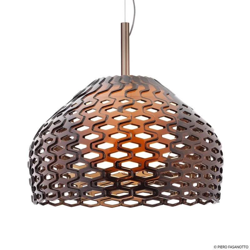 Tatou S2 hanglamp Ochre Grey - FLOS - Woonkamer - Designer - Kunststof - 1 lamp von FLOS – Produktfoto