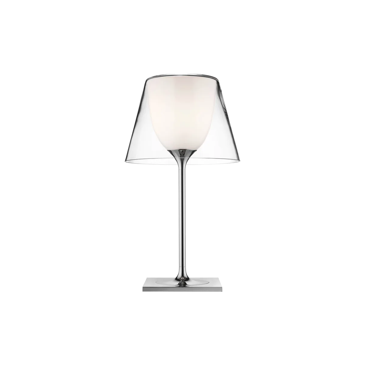 Tischleuchte K Tribe - Transparent - verchromtes Metall - Designer Philippe Starck från Flos – produktbild