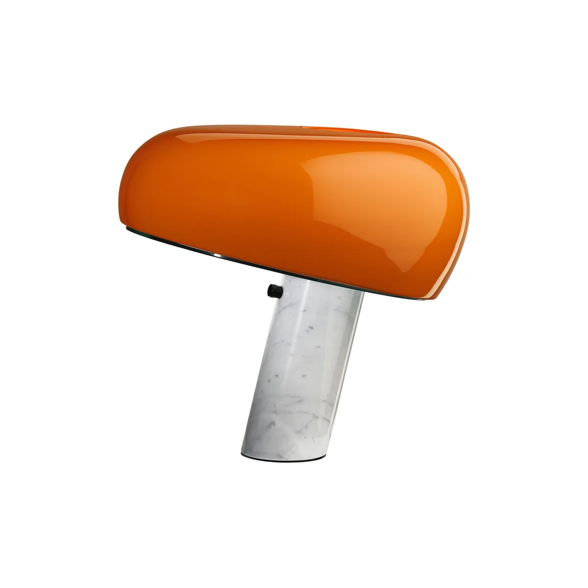 Tischleuchte Snoopy - Orange - Carrara-Marmor - Designer Pier Giacomo Castiglioni de Flos – photo du produit
