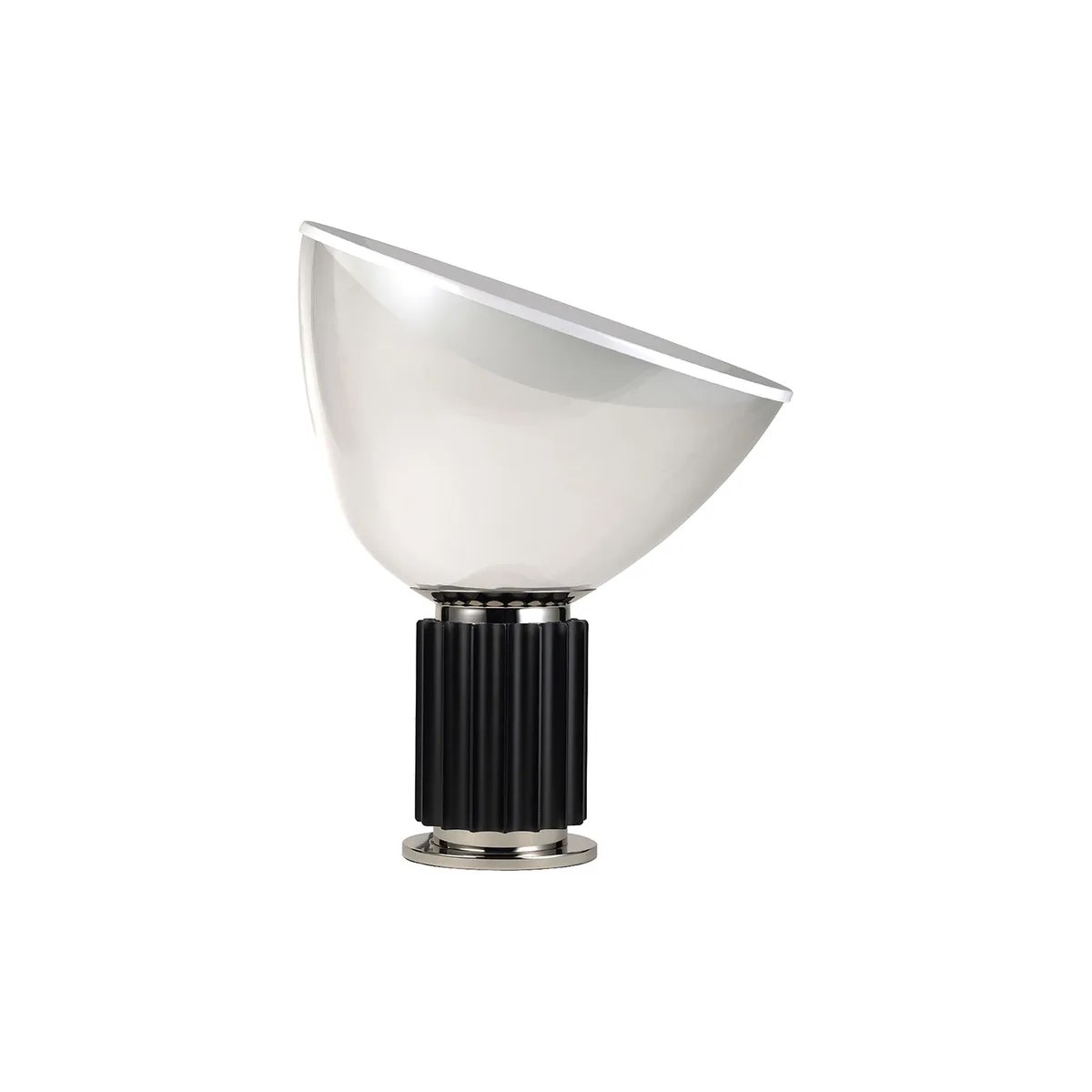 Tischleuchte Taccia - Schwarz - Aluminium - Designer Pier Giacomo Castiglioni by Flos – product photo