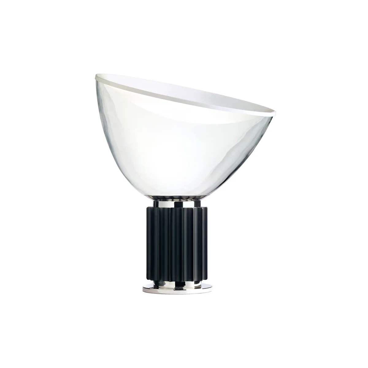Tischleuchte Taccia - Schwarz - mundgeblasenes Glas - Designer Pier Giacomo Castiglioni von Flos – Produktfoto