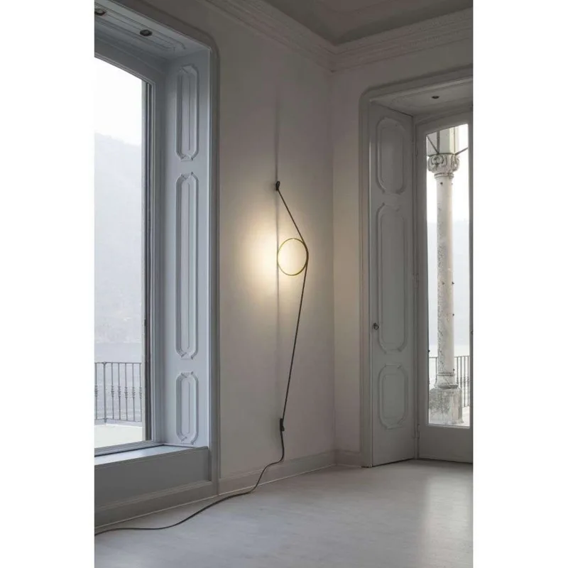 Wirering Wandlamp Gray/Zwart - Flos - Woonkamer - Aluminium by FLOS – product photo