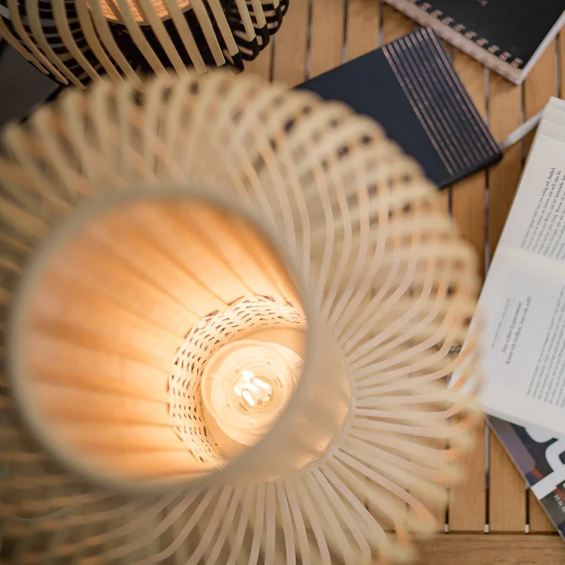 Bamboo Light M tafellamp 39 cm van Forestier in Wit – productfoto 4 van 5