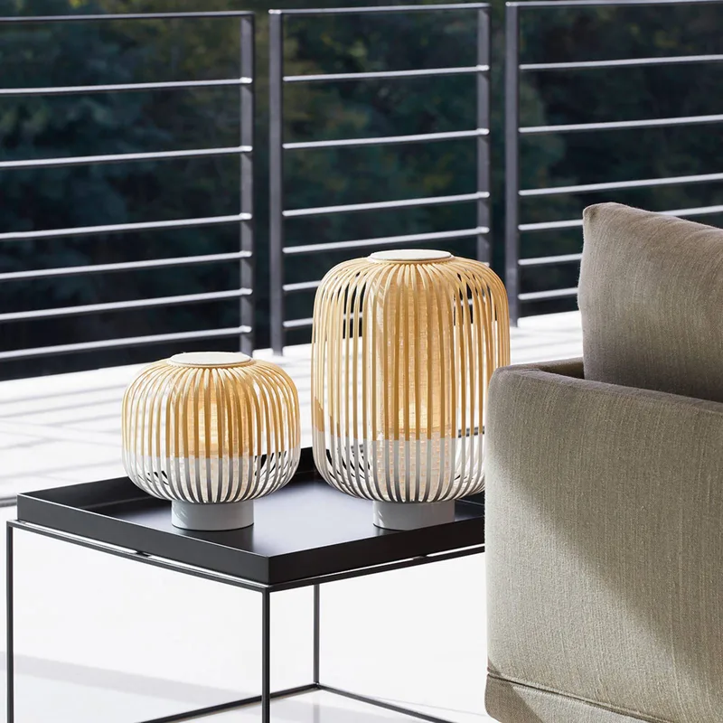 Bamboo Light S tafellamp 24 cm by Forestier in White – product photo 2 of 2