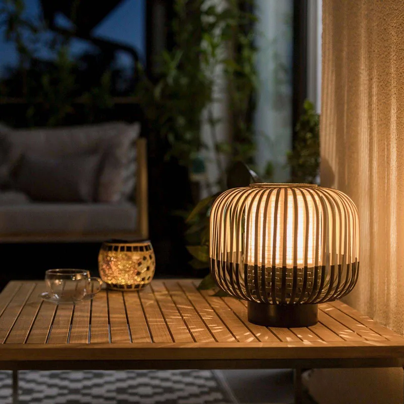 Bamboo Light S tafellamp 24 cm by Forestier in Black – product photo