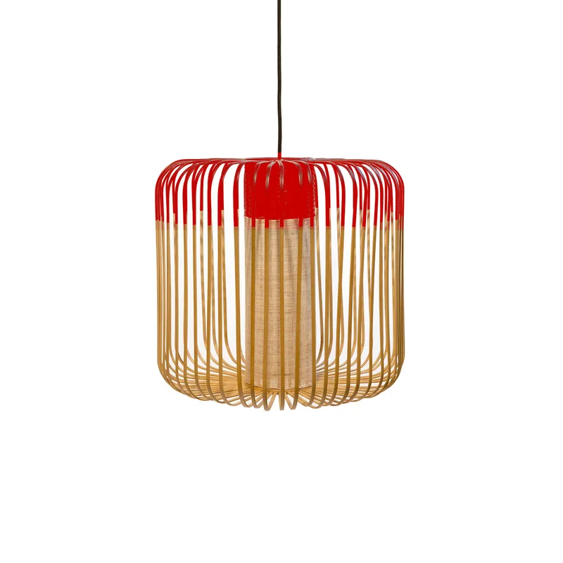 Bamboo M hanglamp, rood, Ø 45 cm by Forestier – product photo