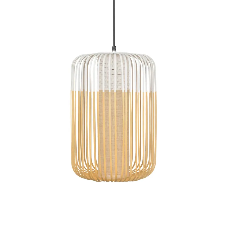 Bamboo Outdoor L hanglamp, wit, IP44, E27 by Forestier – product photo