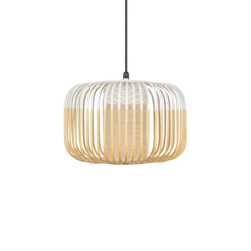 Bamboo Outdoor S hanglamp, wit, IP44, E27 by Forestier – product photo