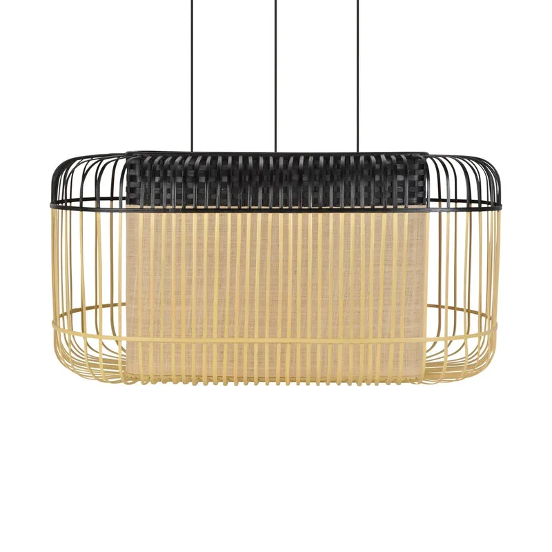Bamboo oval XL slinger naturel/zwart by Forestier in Natural, Black – product photo
