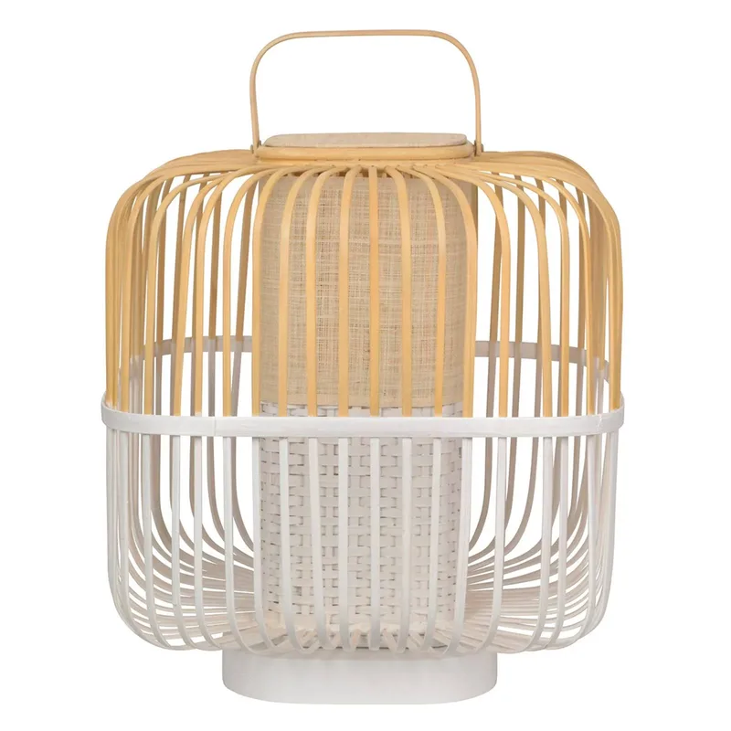 Bamboo Square M tafellamp in von Forestier in Weiß – Produktfoto