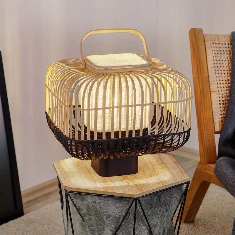 Bamboo Square S tafellamp in by Forestier in Black – product photo